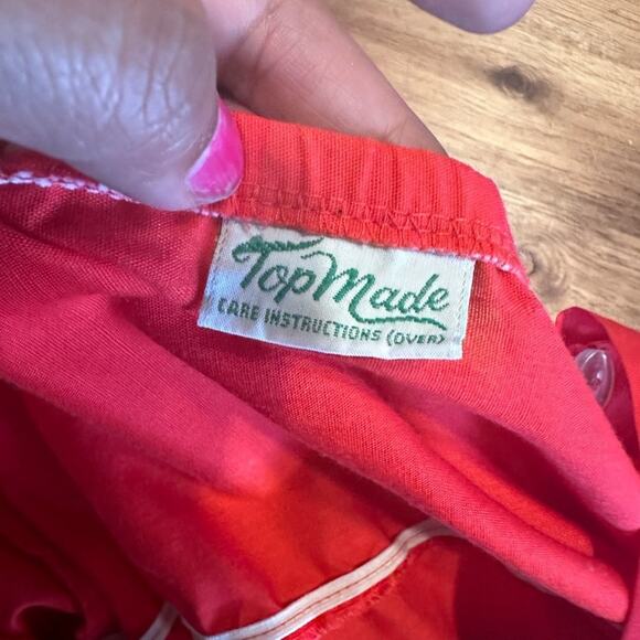 Top Made Vintage Red Midi Dress - Picture 4 of 8